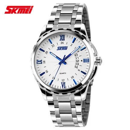 Watches men luxury brand Skmei quartz watch men full steel wristwatches dive 30m Fashion sport watch