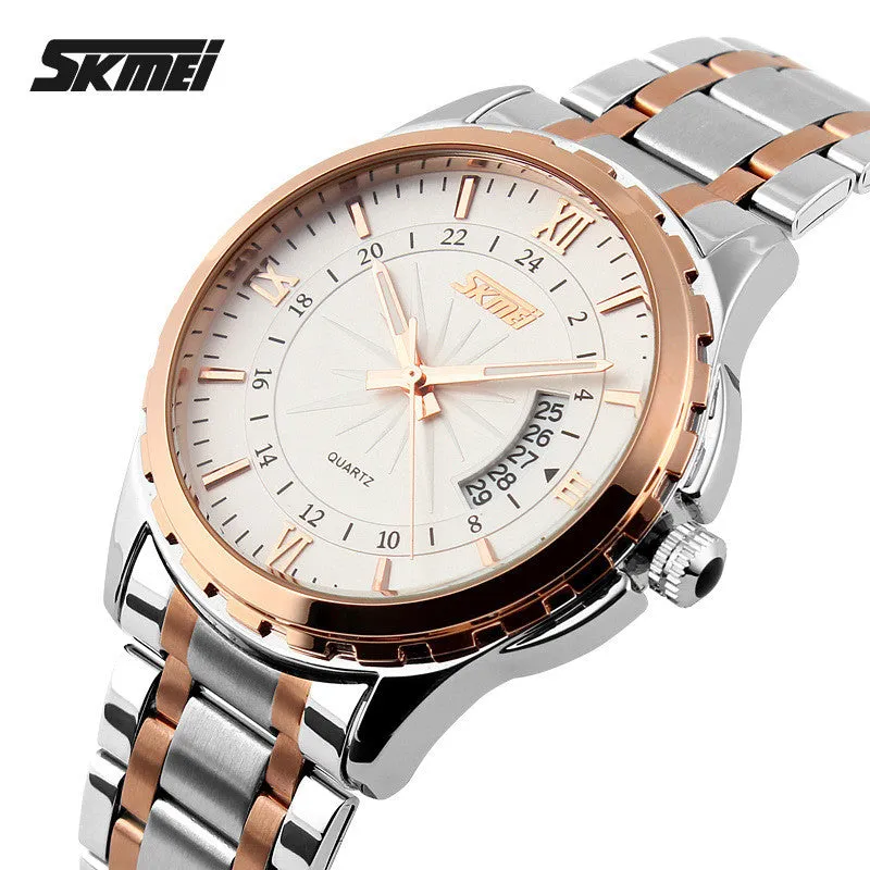 Watches men luxury brand Skmei quartz watch men full steel wristwatches dive 30m Fashion sport watch