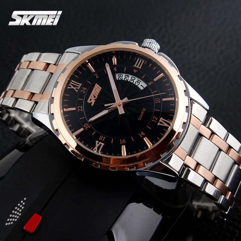 Watches men luxury brand Skmei quartz watch men full steel wristwatches dive 30m Fashion sport watch