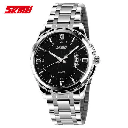 Watches men luxury brand Skmei quartz watch men full steel wristwatches dive 30m Fashion sport watch