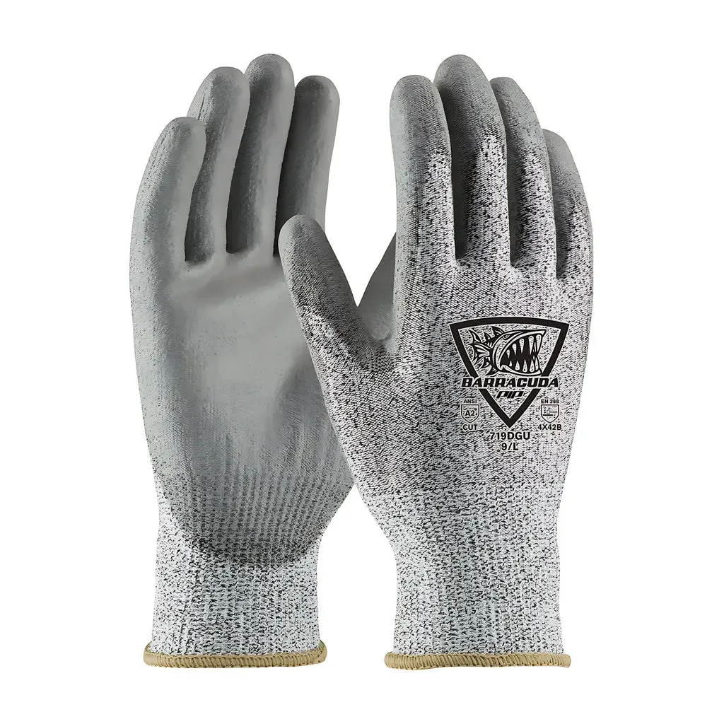 West Chester 719DGU/XS Seamless Knit Polykor Blended Glove with Polyurethane Coated Flat Grip on Palm & Fingers