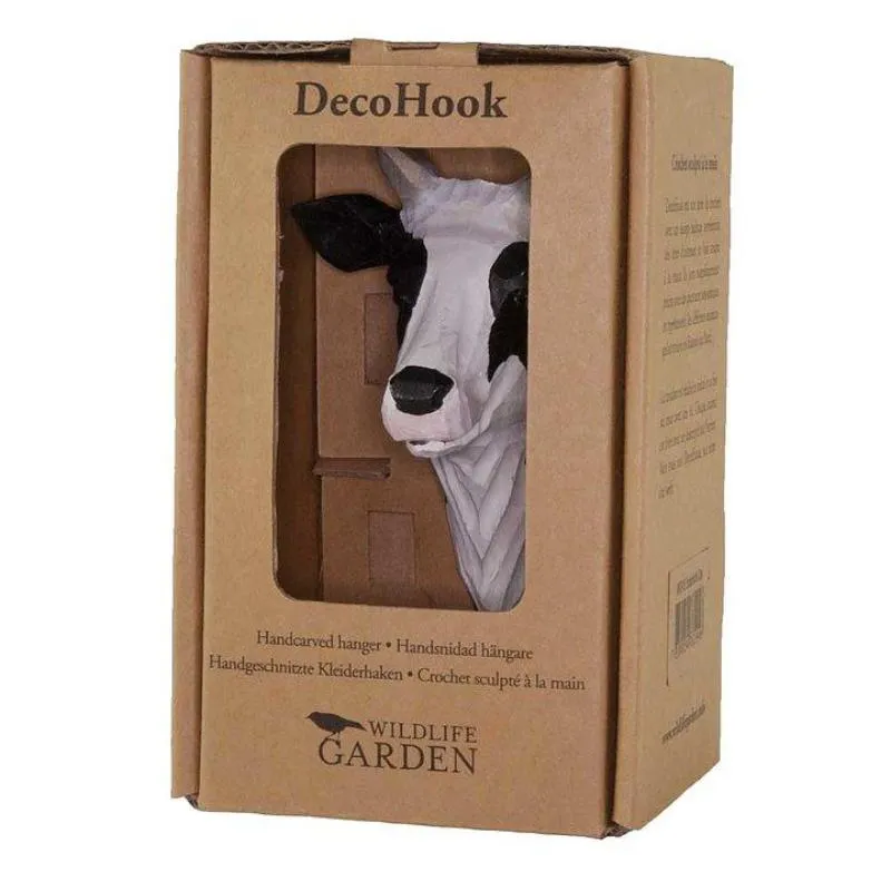 Wildlife Garden - Hand Carved Hook - Cow