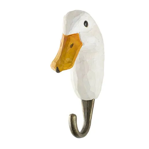 Wildlife Garden - Hand Carved Hook - Duck