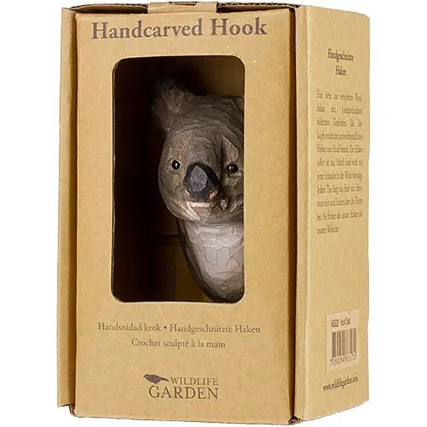 Wildlife Garden - Hand Carved Hook - Koala