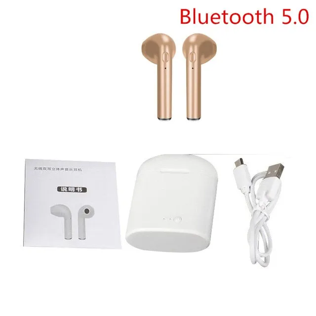 Wireless Bluetooth 5.0 Earphones mini Headsets Earbuds with Mic