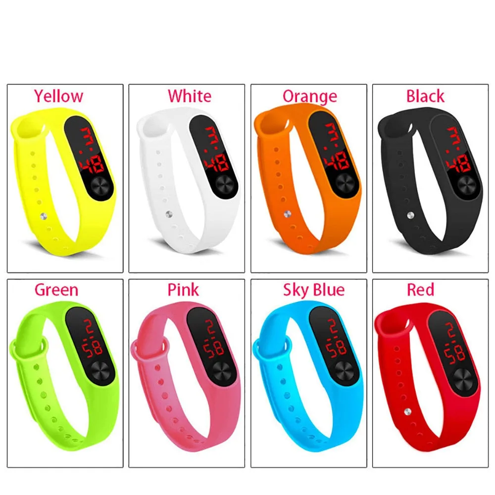 Woman's Digital Sports Watch in a Variety of Colours