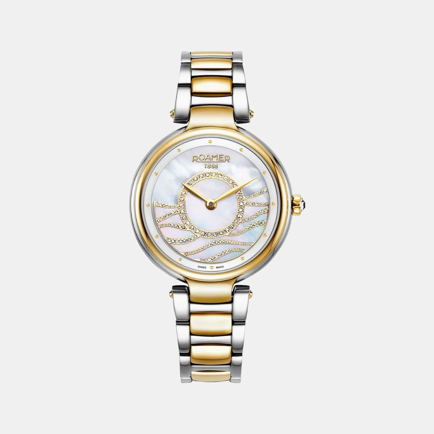 Women White Analog Stainless Steel Watch 600857 47 15 50