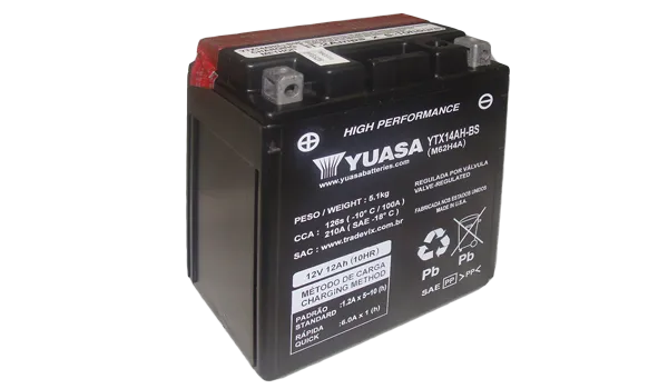 YTX14AH-BS Non-DG Factory Sealed Battery Yuasa (YTX14AHBS)